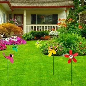 Party Supplies | Garden Decor Pinwheels 5pack Colorful 3d Lovely Insect ...